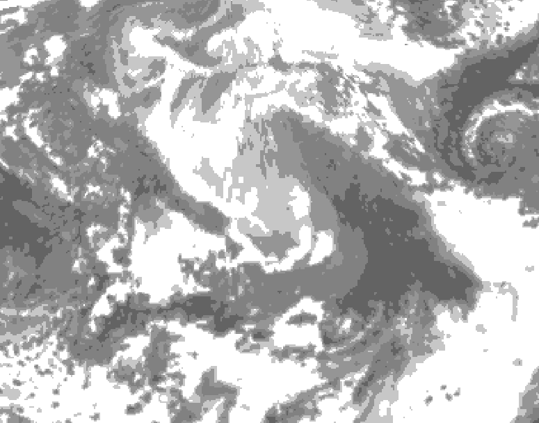 GDPS total cloud 090 hour forecast chart for Canada based on 2026/04/10 0000Z data