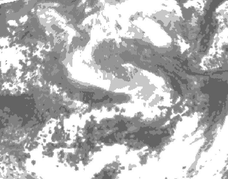 GDPS total cloud 108 hour forecast chart for Canada based on 2026/04/10 0000Z data