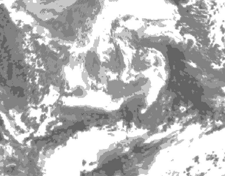 GDPS total cloud 156 hour forecast chart for Canada based on 2026/04/10 0000Z data