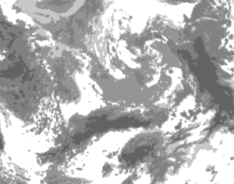 GDPS total cloud 168 hour forecast chart for Canada based on 2026/04/10 0000Z data