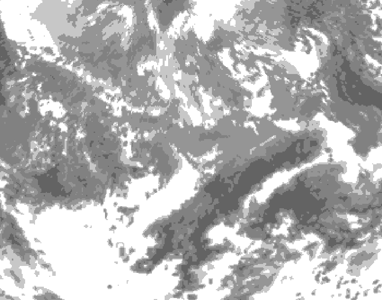 GDPS total cloud 198 hour forecast chart for Canada based on 2026/04/10 0000Z data