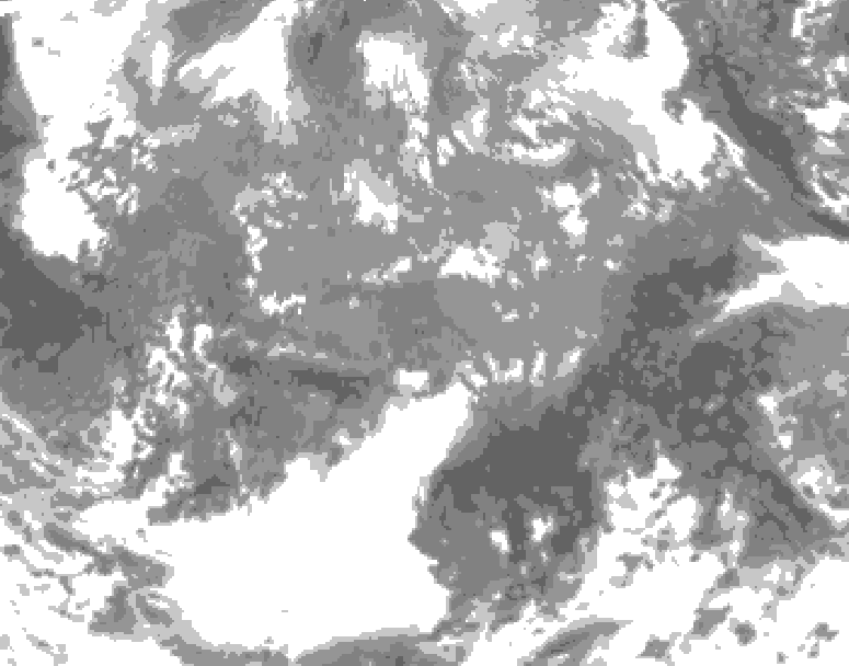 GDPS total cloud 216 hour forecast chart for Canada based on 2026/04/10 0000Z data