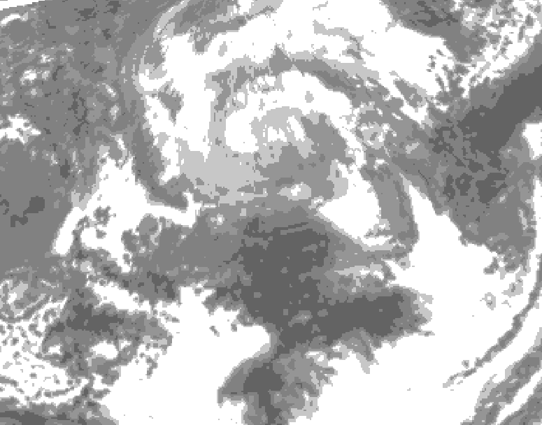 GDPS total cloud 054 hour forecast chart for Canada based on 2026/04/10 1200Z data