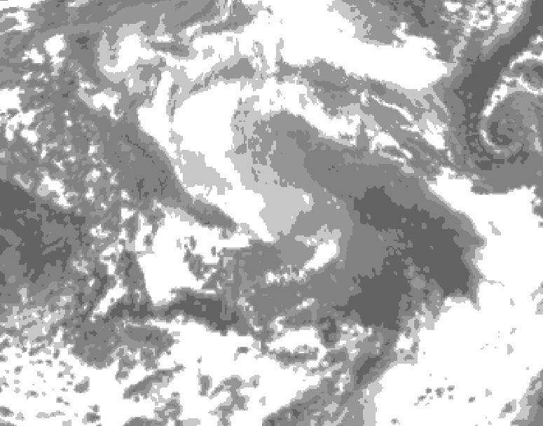 GDPS total cloud 078 hour forecast chart for Canada based on 2026/04/10 1200Z data