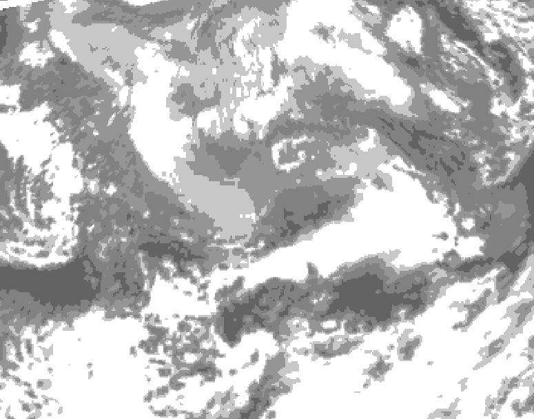 GDPS total cloud 108 hour forecast chart for Canada based on 2026/04/10 1200Z data