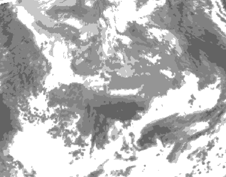 GDPS total cloud 174 hour forecast chart for Canada based on 2026/04/10 1200Z data