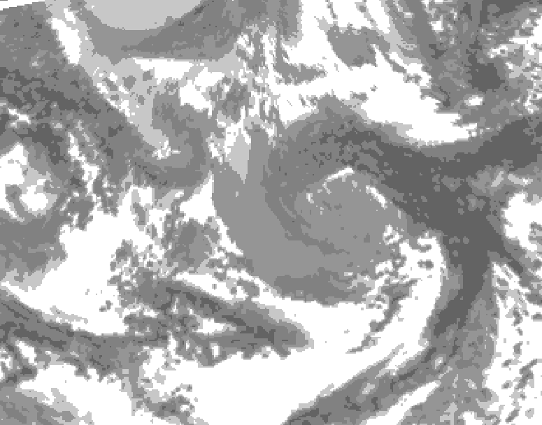 GDPS total cloud 228 hour forecast chart for Canada based on 2026/04/10 1200Z data