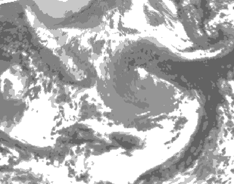 GDPS total cloud 234 hour forecast chart for Canada based on 2026/04/10 1200Z data