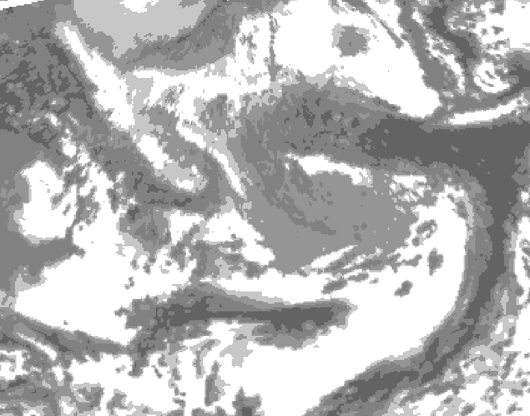 GDPS total cloud 240 hour forecast chart for Canada based on 2026/04/10 1200Z data
