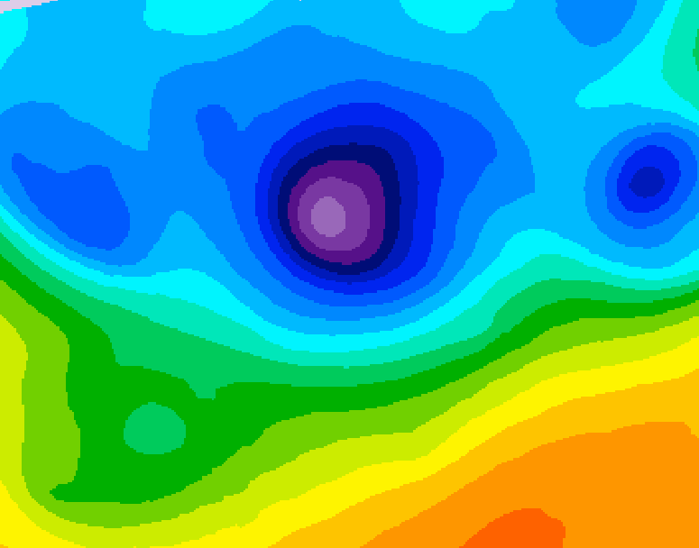 GDPS 500 millibar geopotential height 060 hour forecast chart for Canada based on 2026/04/11 0000Z data