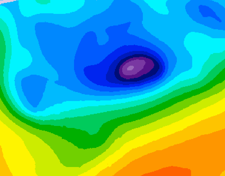 GDPS 500 millibar geopotential height 096 hour forecast chart for Canada based on 2026/04/11 0000Z data