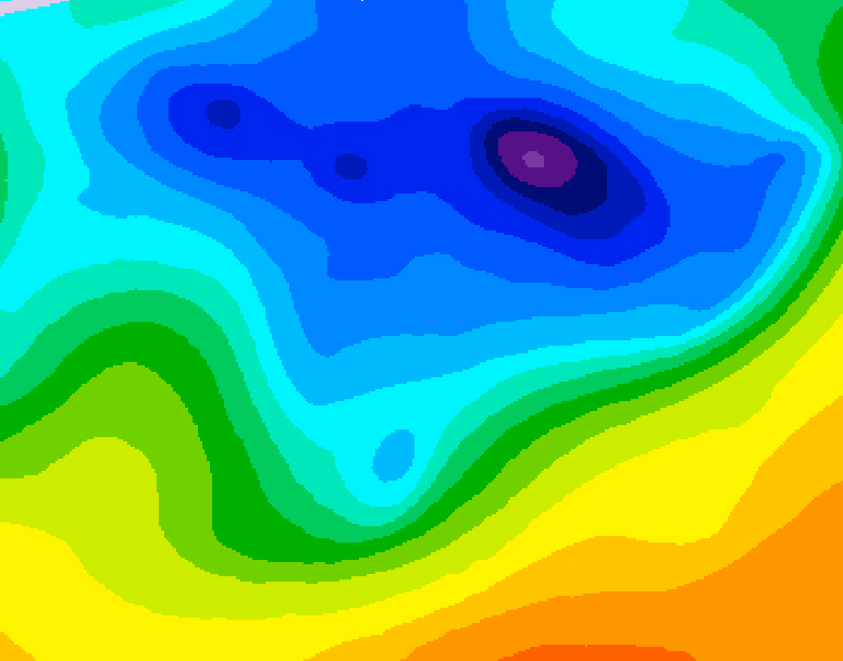 GDPS 500 millibar geopotential height 174 hour forecast chart for Canada based on 2026/04/11 0000Z data