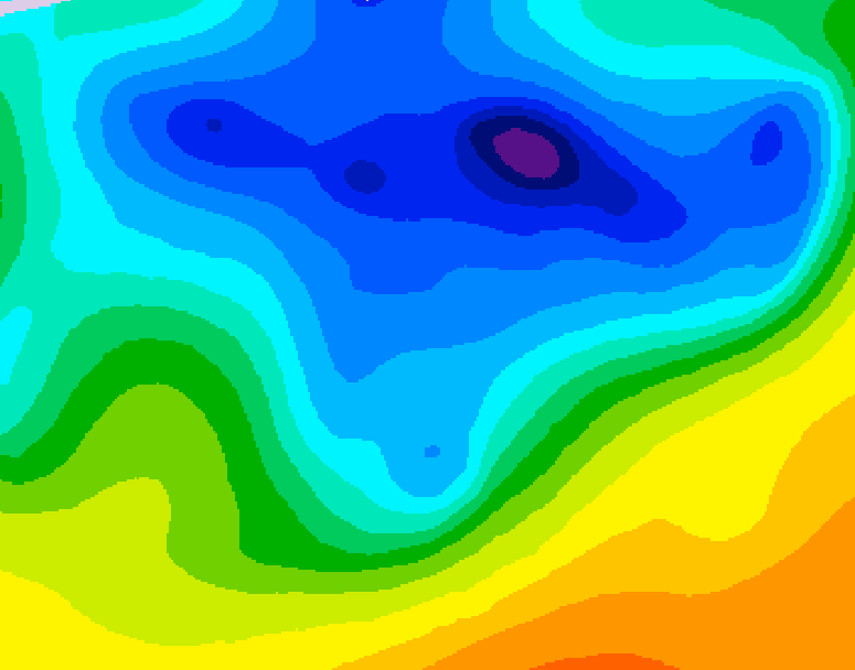 GDPS 500 millibar geopotential height 180 hour forecast chart for Canada based on 2026/04/11 0000Z data