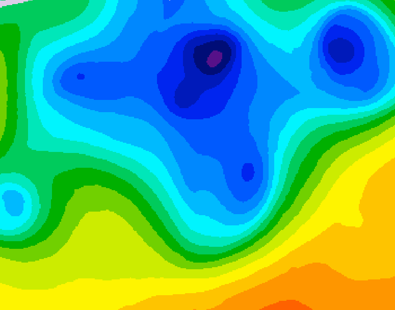 GDPS 500 millibar geopotential height 198 hour forecast chart for Canada based on 2026/04/11 0000Z data