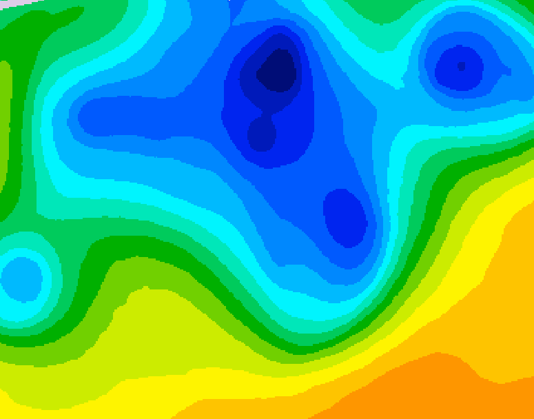 GDPS 500 millibar geopotential height 204 hour forecast chart for Canada based on 2026/04/11 0000Z data