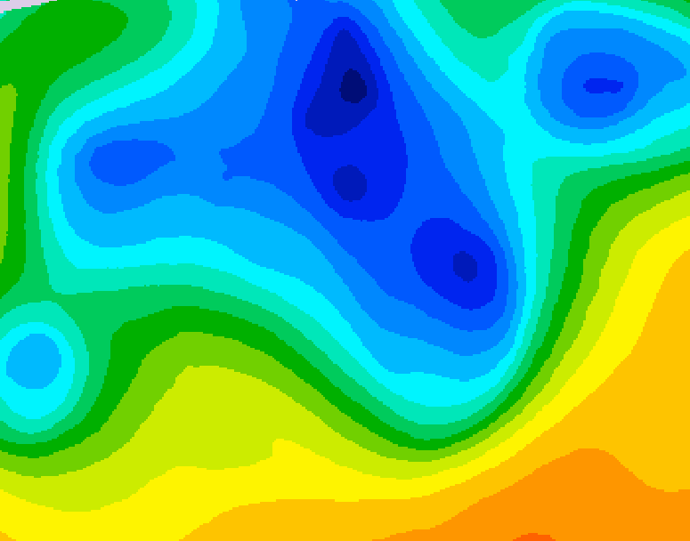 GDPS 500 millibar geopotential height 210 hour forecast chart for Canada based on 2026/04/11 0000Z data