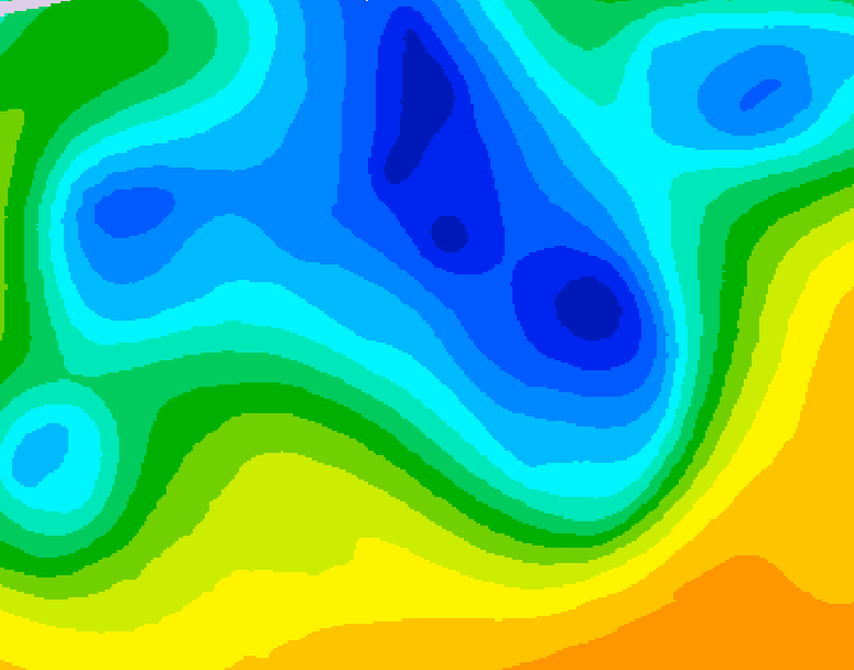 GDPS 500 millibar geopotential height 216 hour forecast chart for Canada based on 2026/04/11 0000Z data