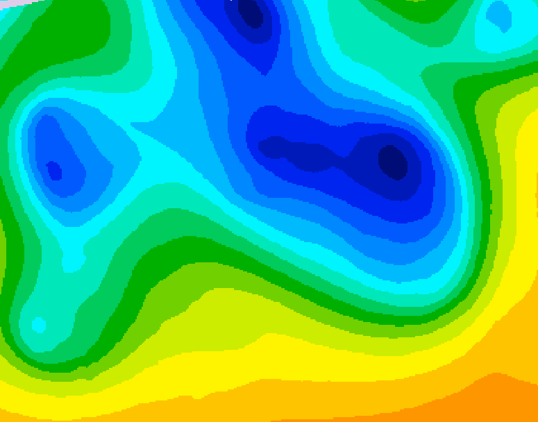 GDPS 500 millibar geopotential height 234 hour forecast chart for Canada based on 2026/04/11 0000Z data
