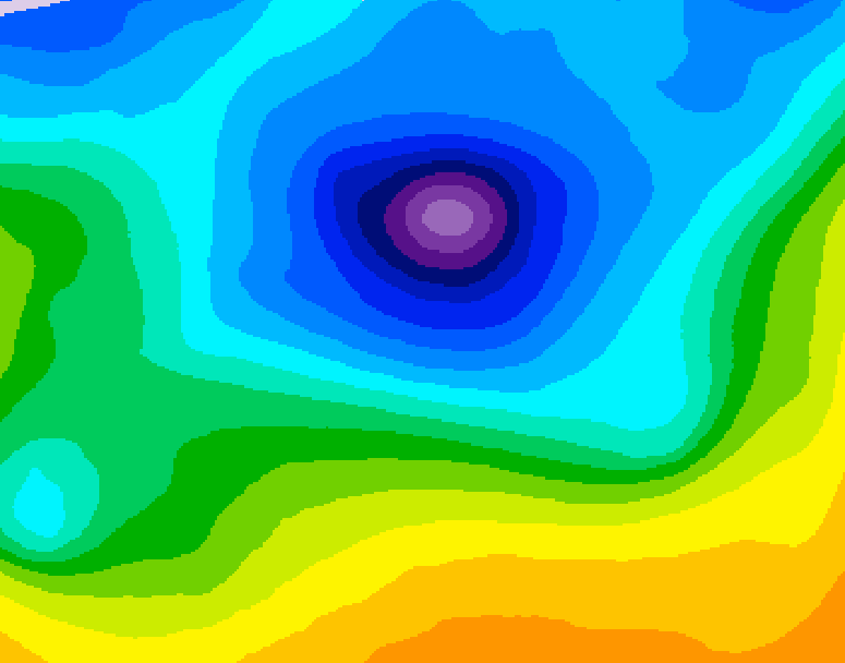 GDPS 500 millibar geopotential height 006 hour forecast chart for Canada based on 2026/04/11 1200Z data