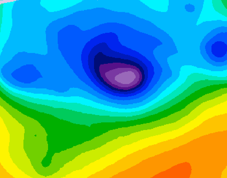 GDPS 500 millibar geopotential height 060 hour forecast chart for Canada based on 2026/04/11 1200Z data