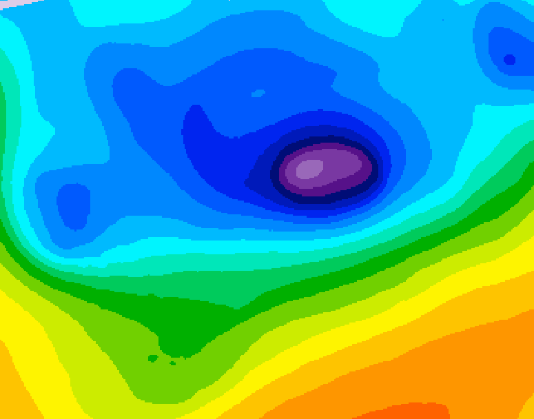 GDPS 500 millibar geopotential height 078 hour forecast chart for Canada based on 2026/04/11 1200Z data