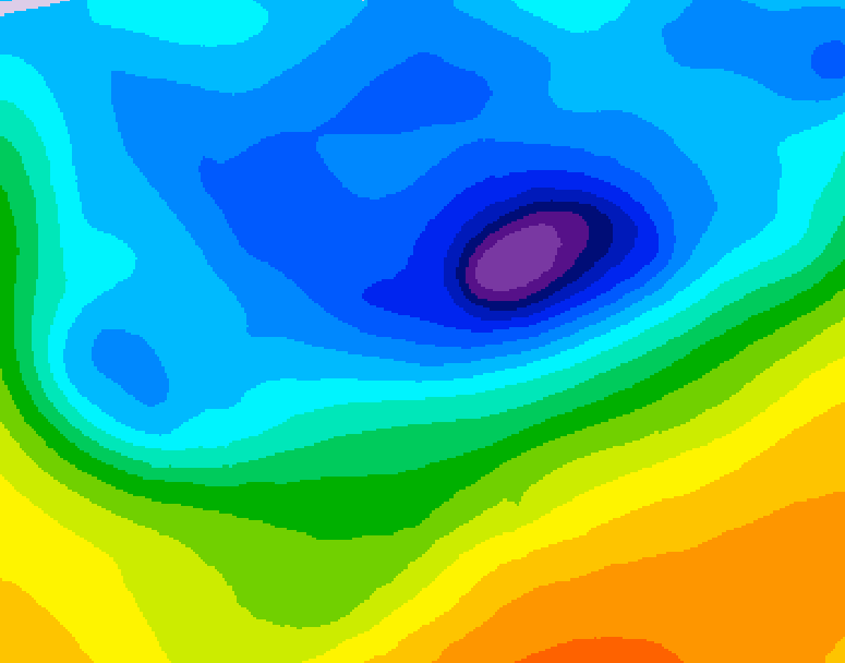 GDPS 500 millibar geopotential height 090 hour forecast chart for Canada based on 2026/04/11 1200Z data