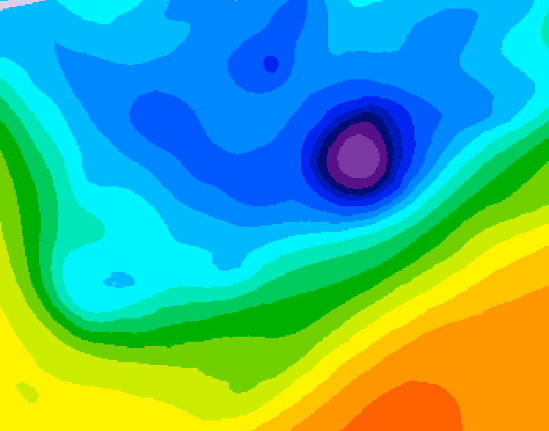 GDPS 500 millibar geopotential height 108 hour forecast chart for Canada based on 2026/04/11 1200Z data
