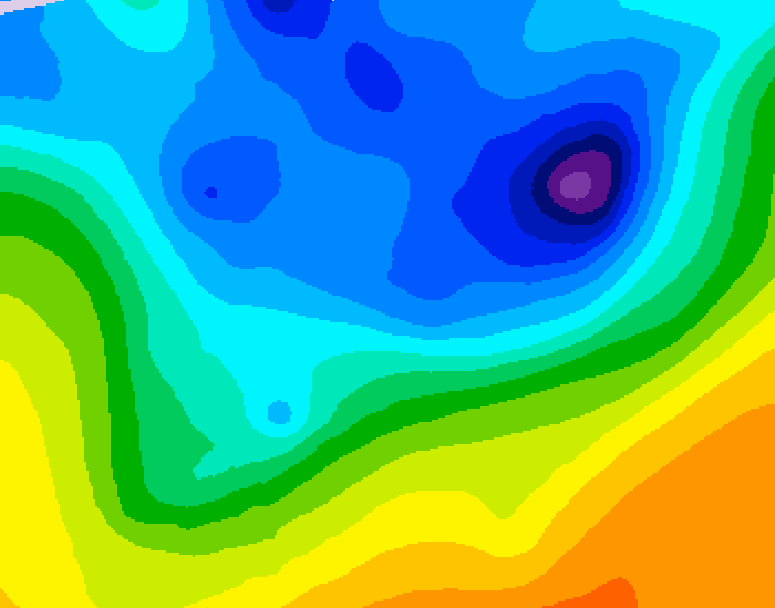 GDPS 500 millibar geopotential height 138 hour forecast chart for Canada based on 2026/04/11 1200Z data