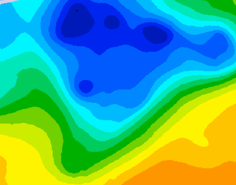 GDPS 500 millibar geopotential height 174 hour forecast chart for Canada based on 2026/04/11 1200Z data