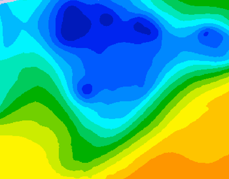GDPS 500 millibar geopotential height 180 hour forecast chart for Canada based on 2026/04/11 1200Z data