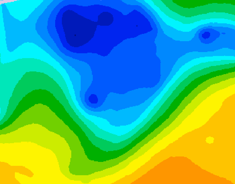 GDPS 500 millibar geopotential height 186 hour forecast chart for Canada based on 2026/04/11 1200Z data
