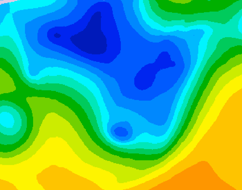 GDPS 500 millibar geopotential height 210 hour forecast chart for Canada based on 2026/04/11 1200Z data