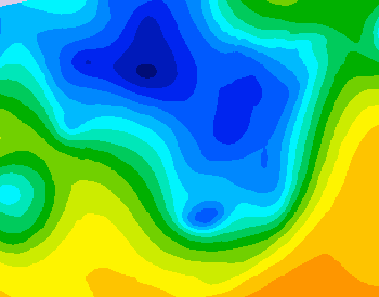 GDPS 500 millibar geopotential height 216 hour forecast chart for Canada based on 2026/04/11 1200Z data