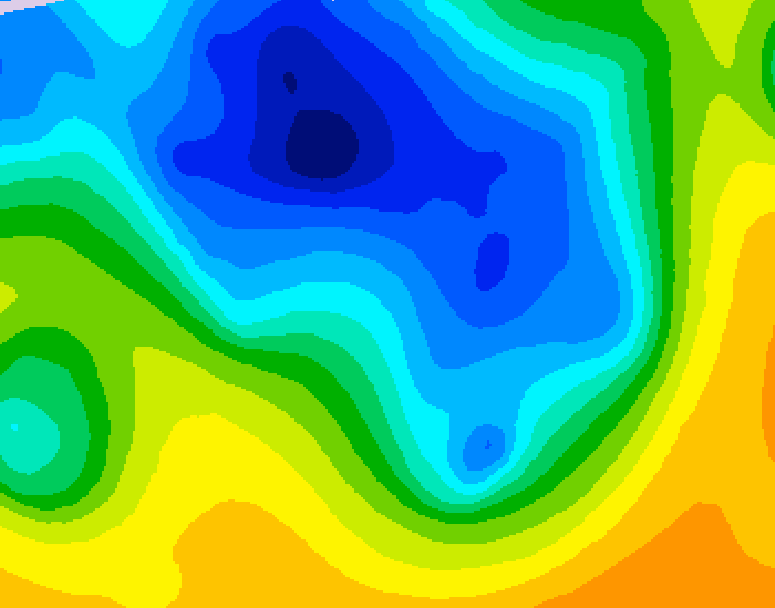 GDPS 500 millibar geopotential height 228 hour forecast chart for Canada based on 2026/04/11 1200Z data