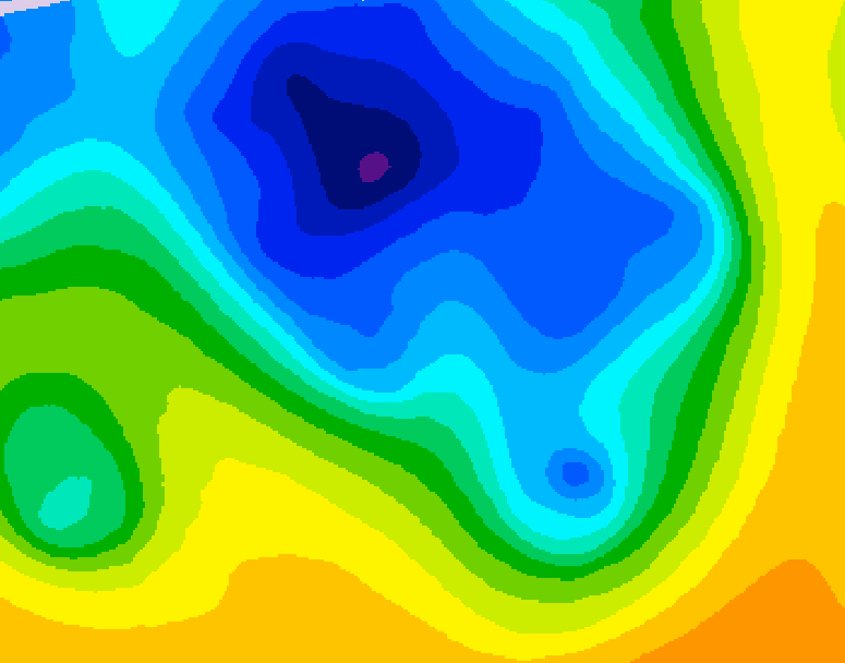 GDPS 500 millibar geopotential height 240 hour forecast chart for Canada based on 2026/04/11 1200Z data