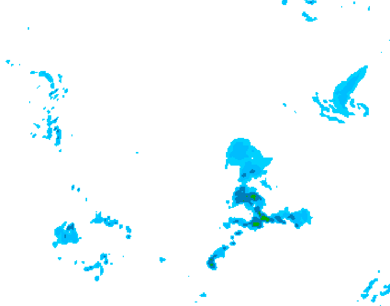 GDPS precipitation 054 hour forecast chart for Canada based on 2026/04/11 0000Z data