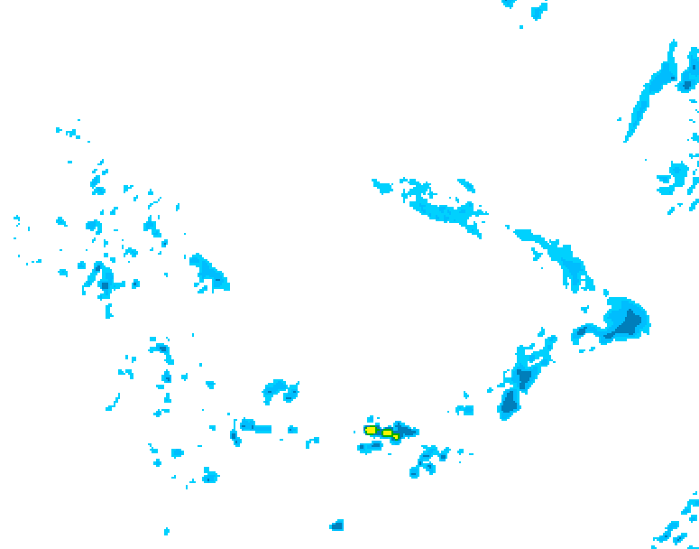 GDPS precipitation 072 hour forecast chart for Canada based on 2026/04/11 0000Z data