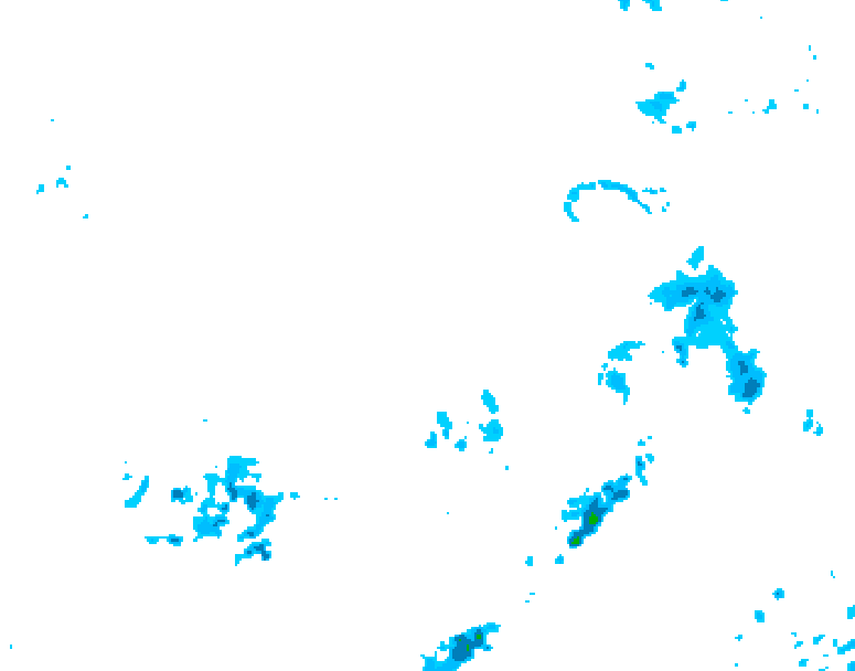 GDPS precipitation 132 hour forecast chart for Canada based on 2026/04/11 0000Z data