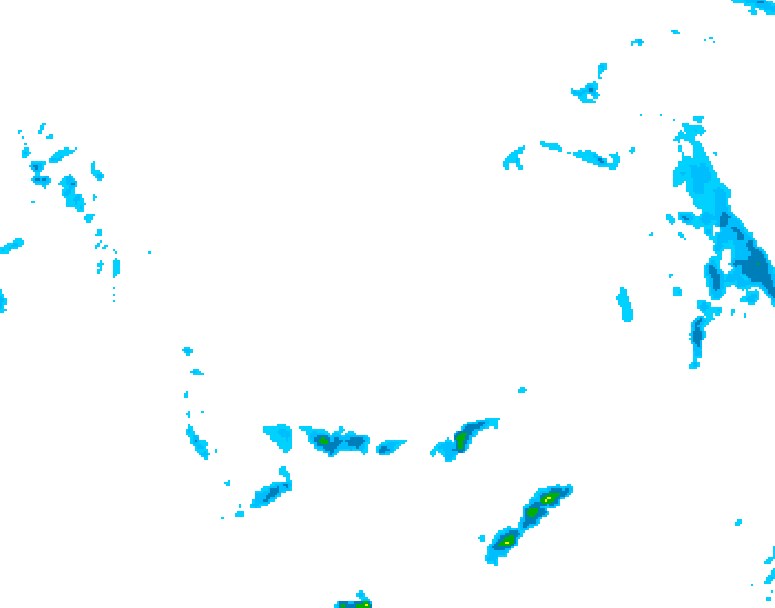 GDPS precipitation 150 hour forecast chart for Canada based on 2026/04/11 0000Z data