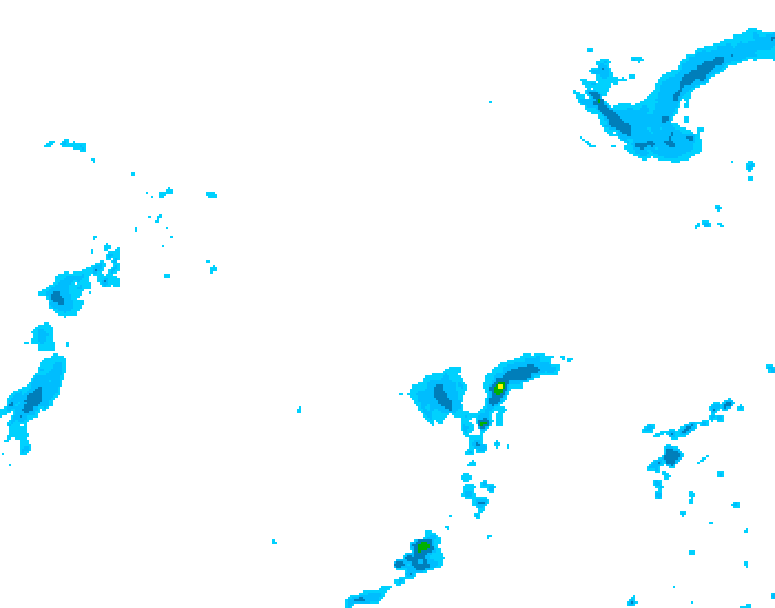 GDPS precipitation 180 hour forecast chart for Canada based on 2026/04/11 0000Z data