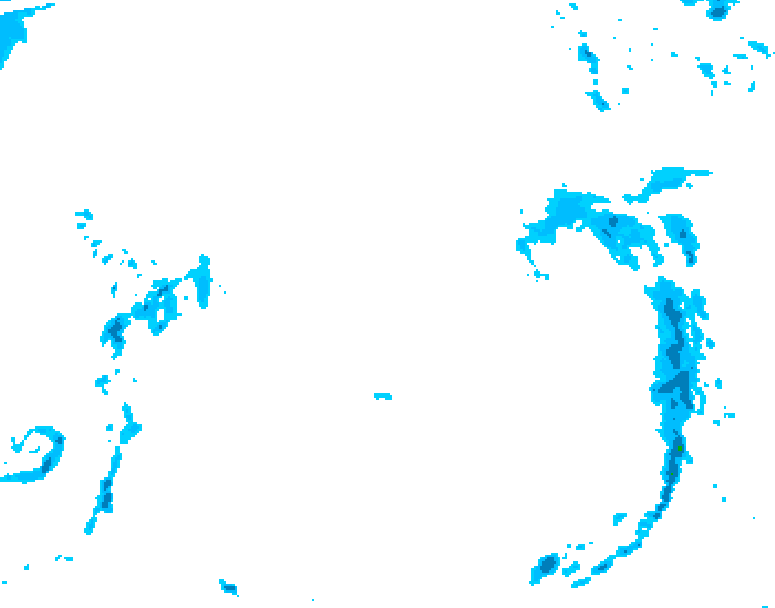 GDPS precipitation 222 hour forecast chart for Canada based on 2026/04/11 0000Z data