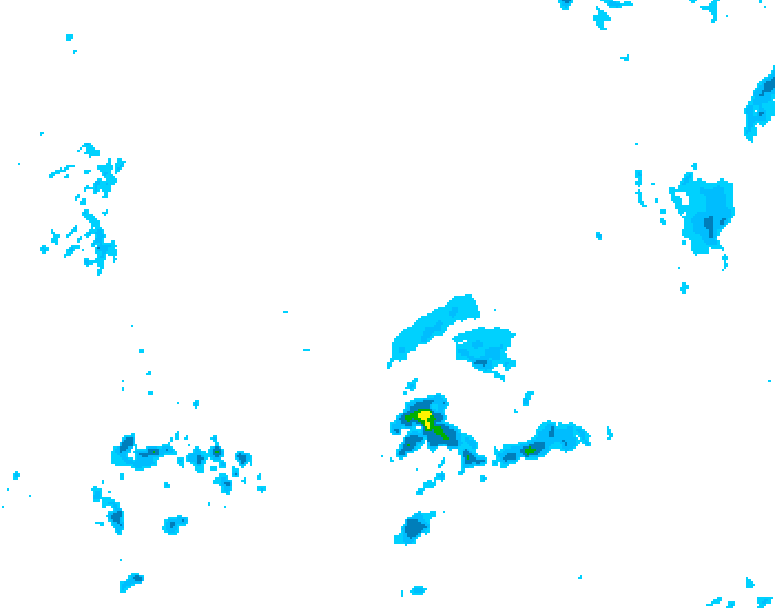 GDPS precipitation 036 hour forecast chart for Canada based on 2026/04/11 1200Z data
