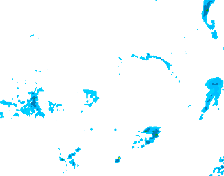 GDPS precipitation 072 hour forecast chart for Canada based on 2026/04/11 1200Z data