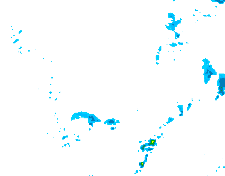 GDPS precipitation 132 hour forecast chart for Canada based on 2026/04/11 1200Z data