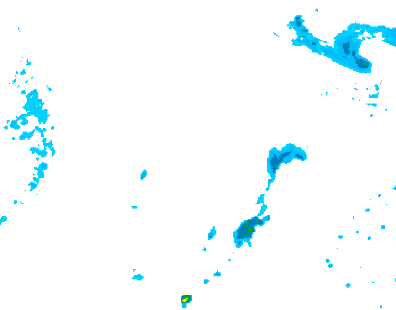 GDPS precipitation 174 hour forecast chart for Canada based on 2026/04/11 1200Z data