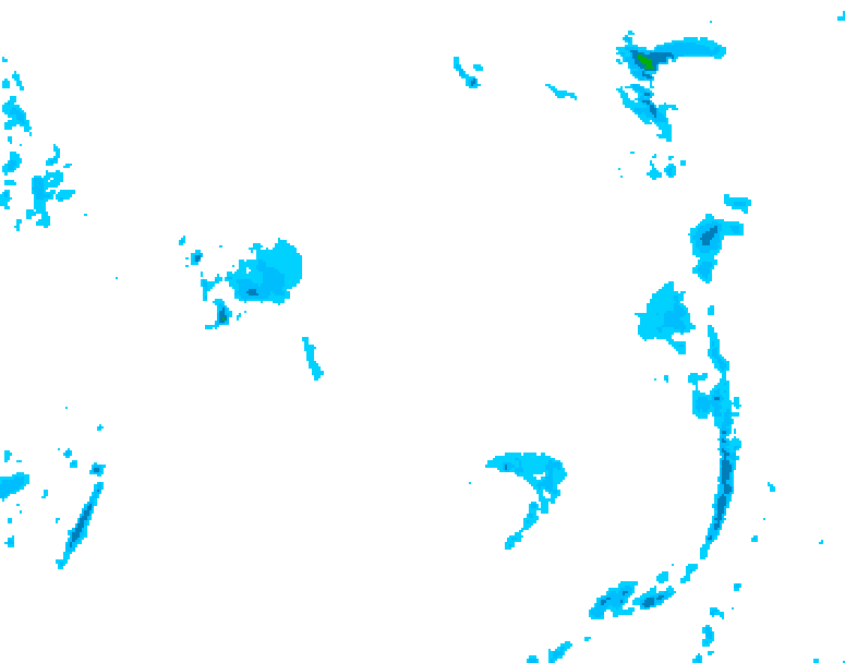 GDPS precipitation 222 hour forecast chart for Canada based on 2026/04/11 1200Z data