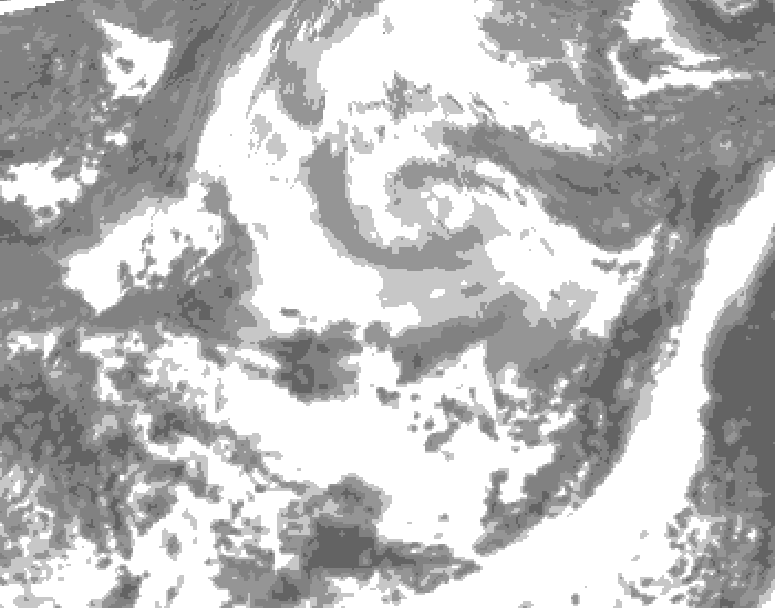 GDPS total cloud 006 hour forecast chart for Canada based on 2026/04/11 0000Z data