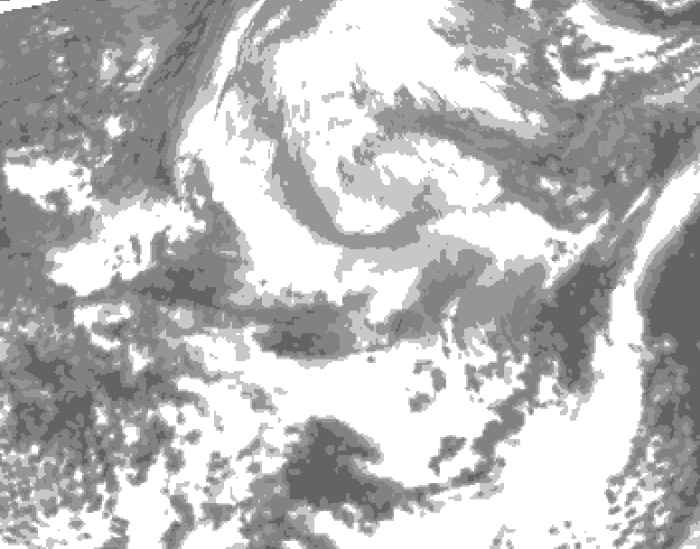 GDPS total cloud 012 hour forecast chart for Canada based on 2026/04/11 0000Z data