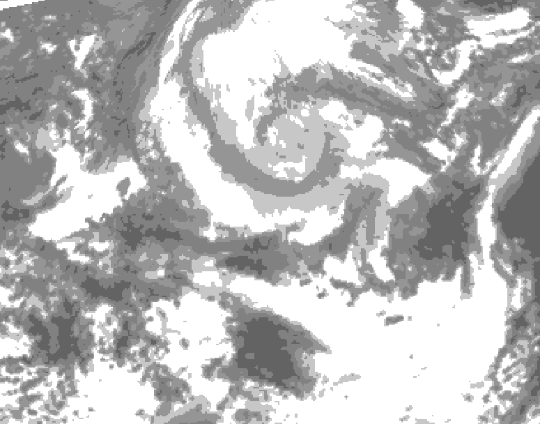 GDPS total cloud 018 hour forecast chart for Canada based on 2026/04/11 0000Z data