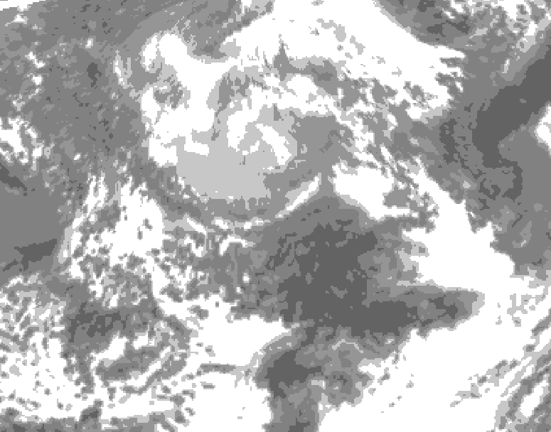 GDPS total cloud 048 hour forecast chart for Canada based on 2026/04/11 0000Z data